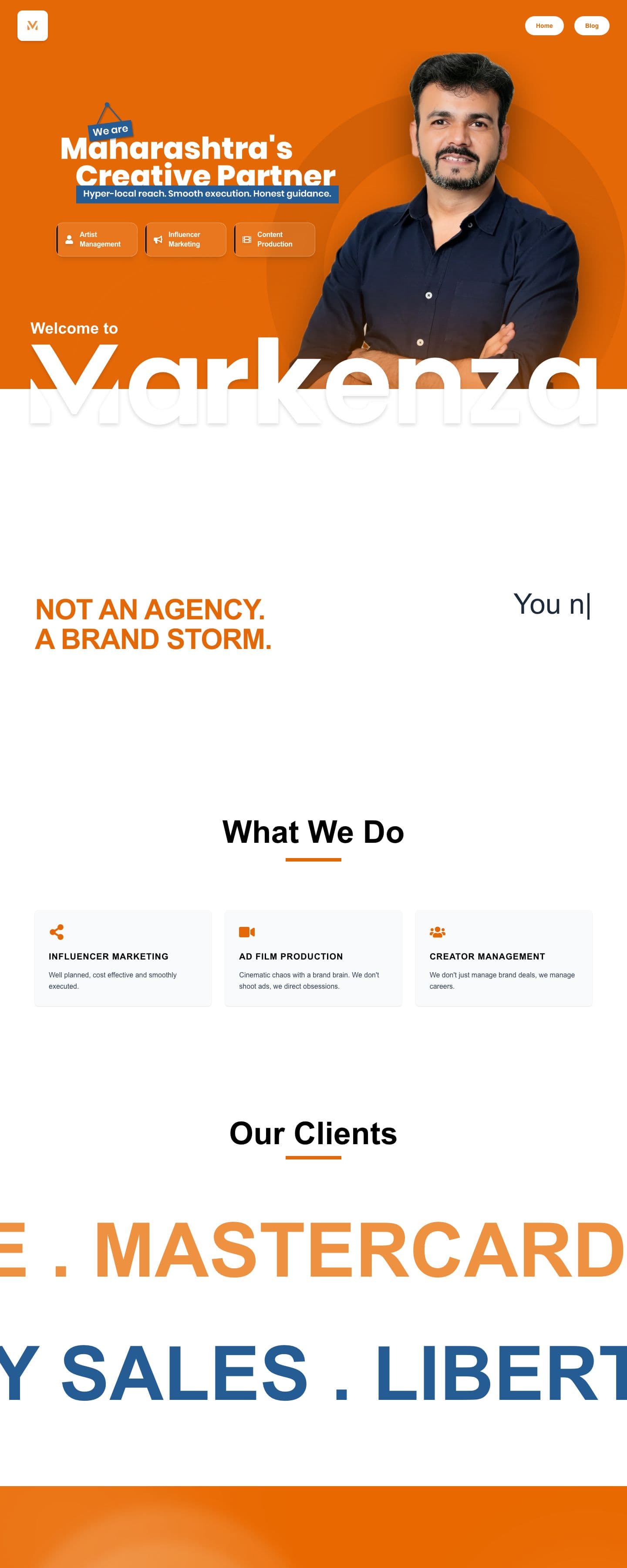 Markenza website