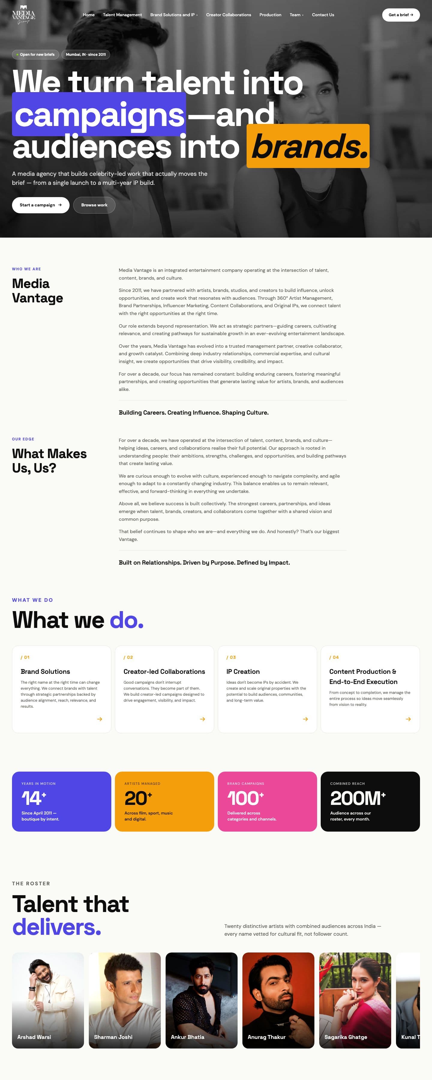 Media Vantage website