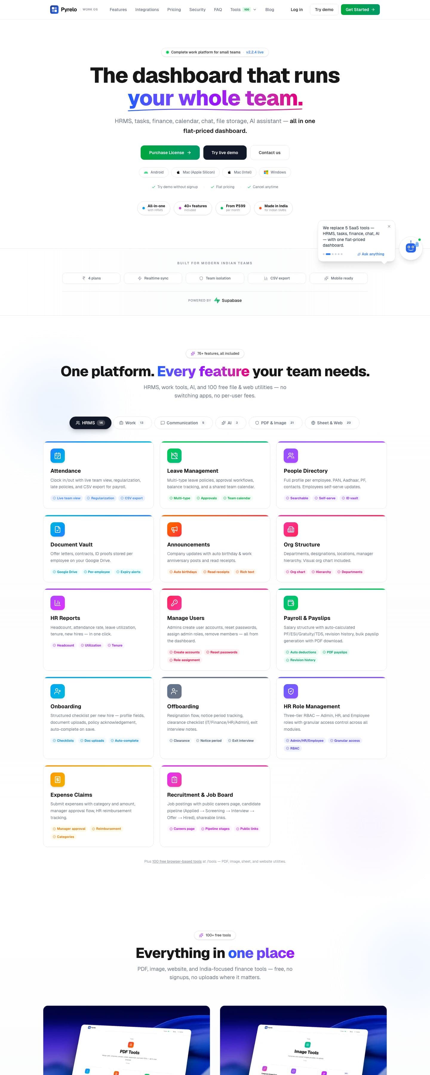 Pyrelo website